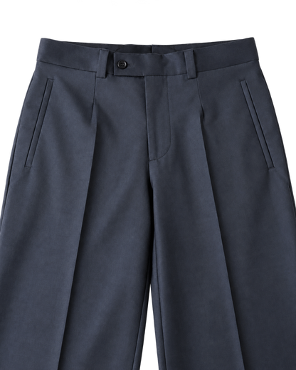 Navy Wide Leg Trouser