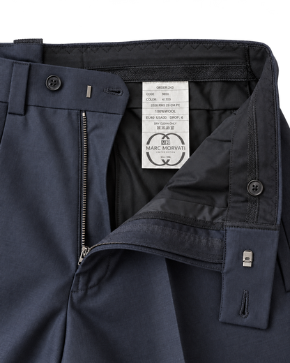 Navy Wide Leg Trouser
