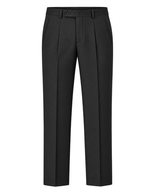 Black Classic Wool Trouser