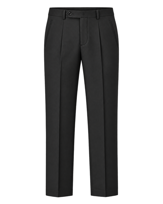 Black Classic Wool Trouser