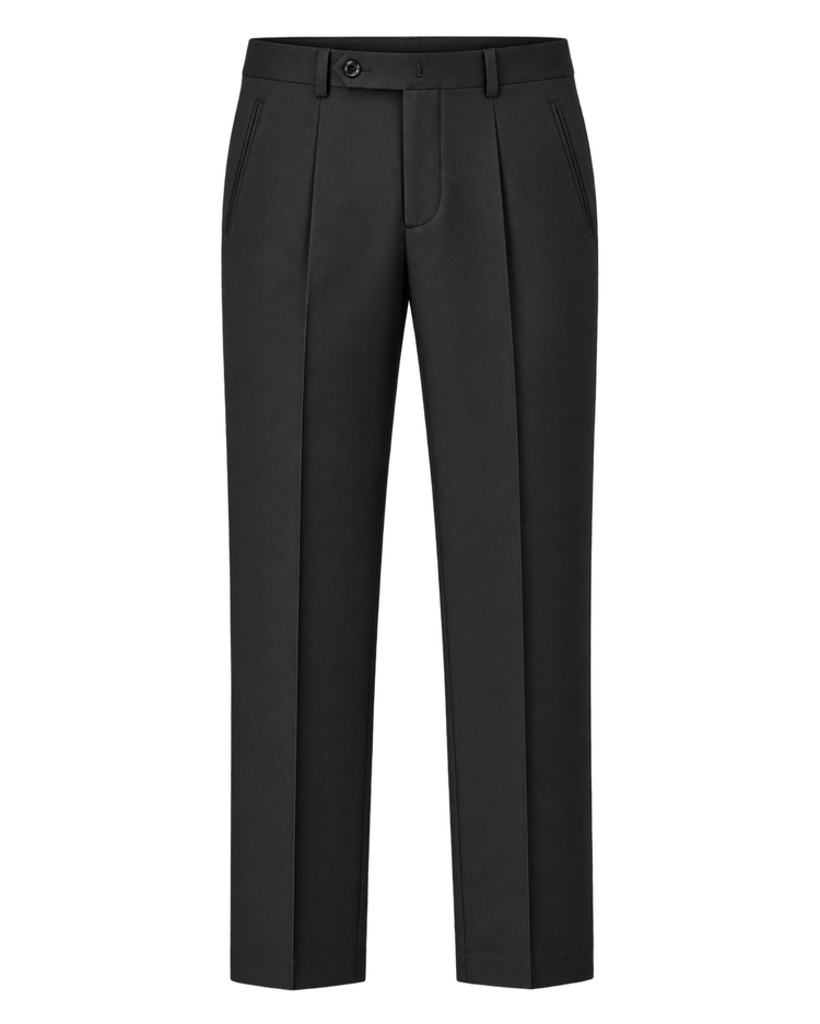 Black Classic Wool Trouser