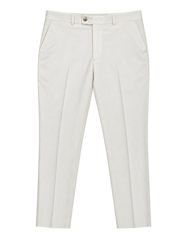Ivory Linen Trouser