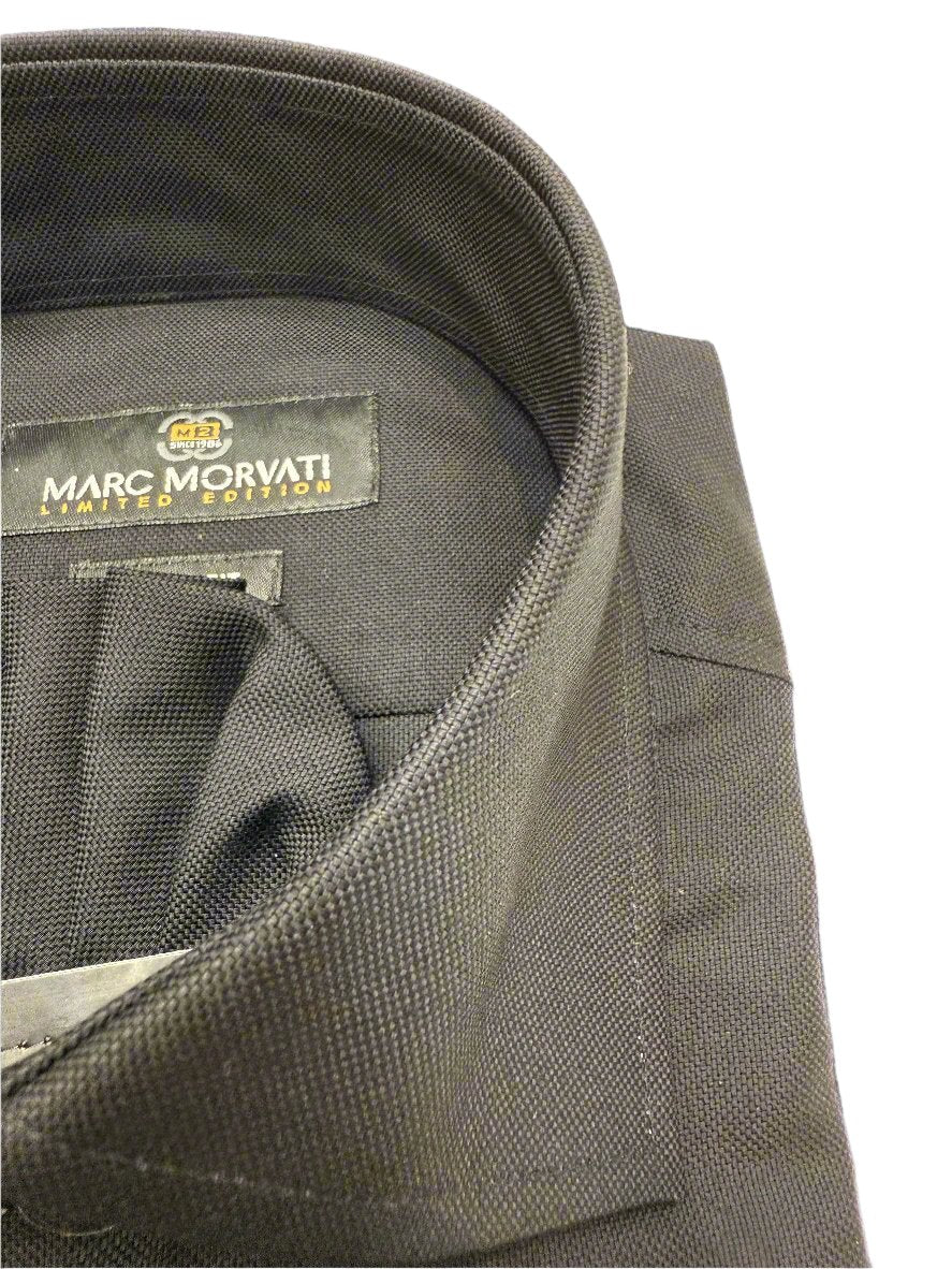 Black Oxford Weave Dress Shirt