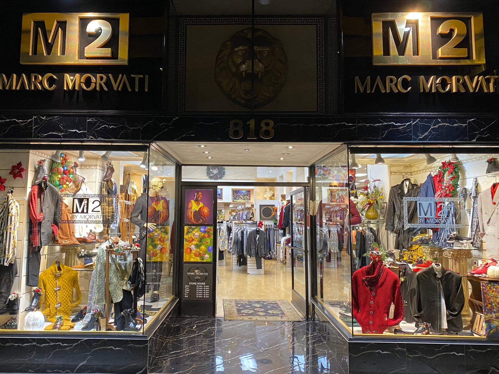 The M2 by Morvati storefront on South Los Angeles Street
