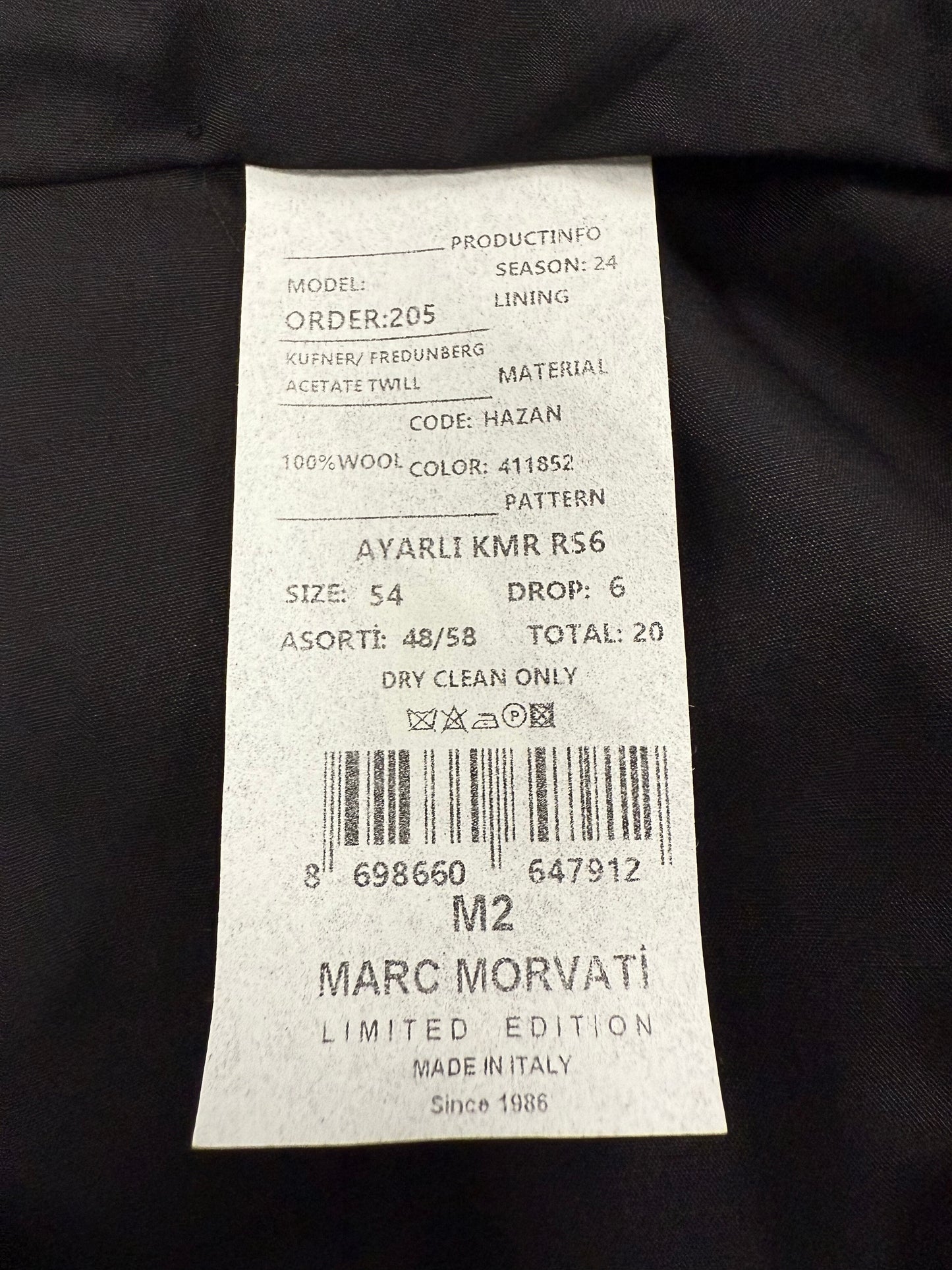 Black Tab Wool Trouser