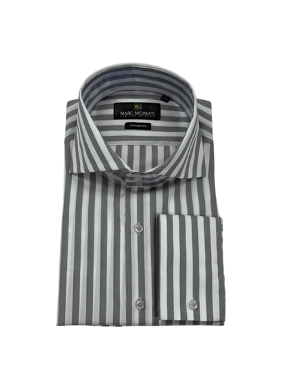 Gray Stripe Dress Shirt