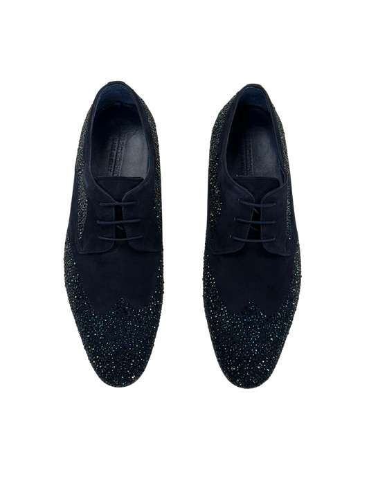 Navy Crystal Oxfords