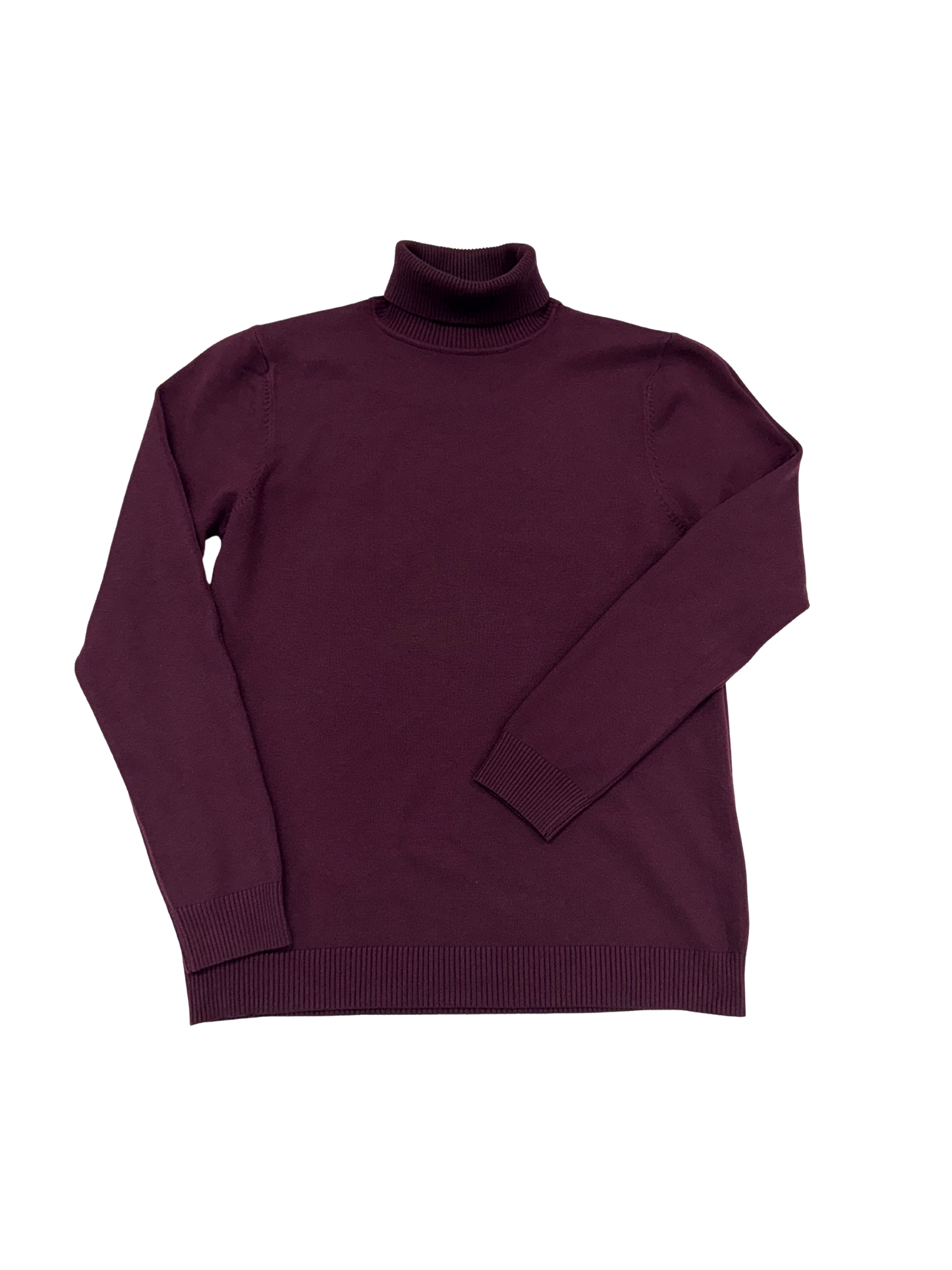 Burgundy Ribbed Turtleneck