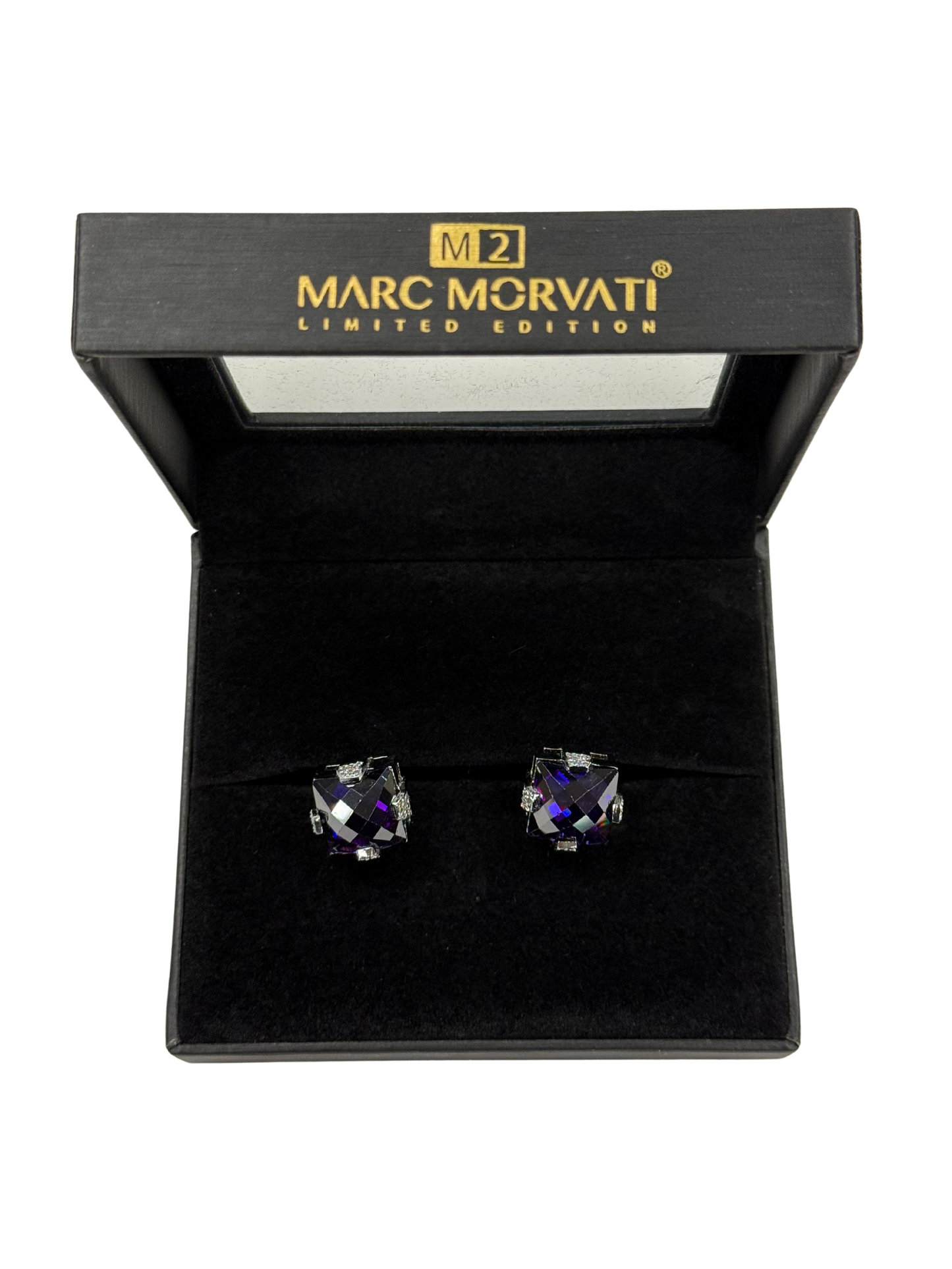Violet Crest Cufflinks | Silver