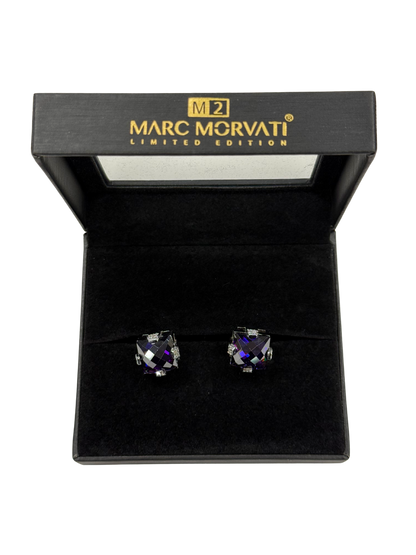 Violet Crest Cufflinks | Silver