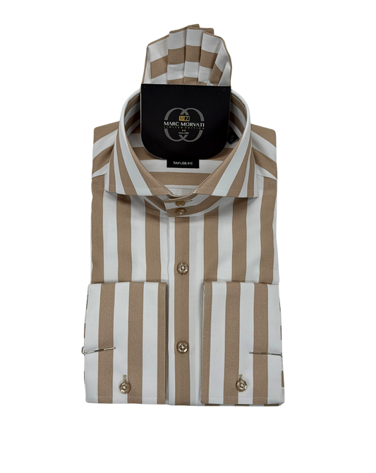 Sand Stripe Dress Shirt